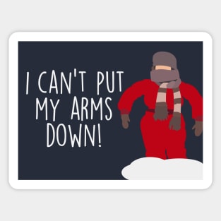 Randy Can't Put His Arms Down Sticker